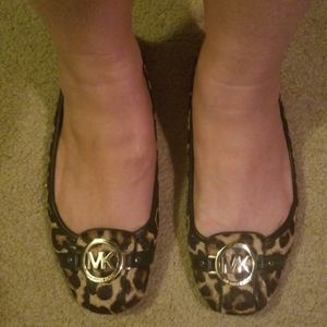 Michael Kors Lillie Leopard Calf Hair Moccasin